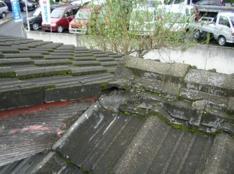鹿児島県日置市雨漏れ部分棟の様子
