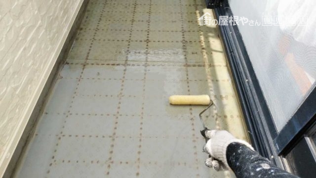 鹿児島市にてベランダ防水工事