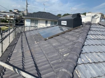 鹿児島市屋根塗装工事前のセメント瓦