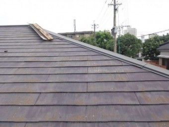 棟板金の様子