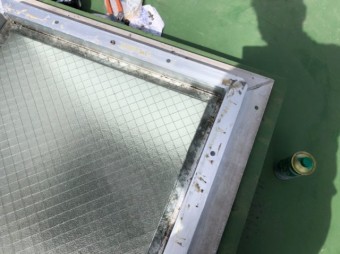 陸屋根天窓のドーム取替