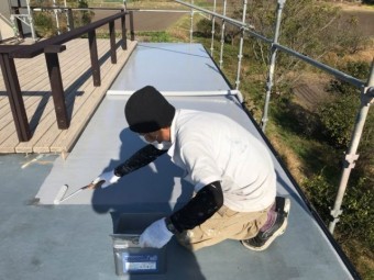 オートンウレアックス 塗布の様子