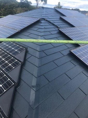 鹿児島市 太陽光屋根塗装工事