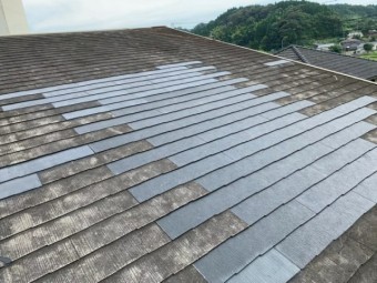 雨漏り補修工事 スレート葺き