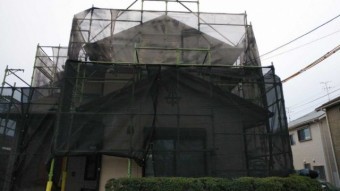 鹿児島市 仮設足場 塗装