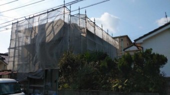 鹿児島市屋根塗装工事 養生