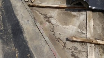 薩摩川内市瓦屋根の雨漏れ内部の様子