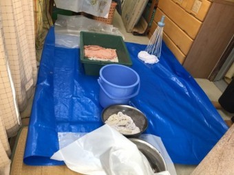 鹿児島市 雨漏れ現地調査の様子
