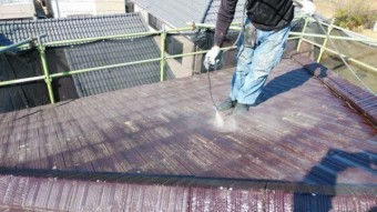 鹿児島市モニエル瓦塗装工事