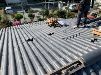 鹿児島市セキスイU瓦の葺き替え工事