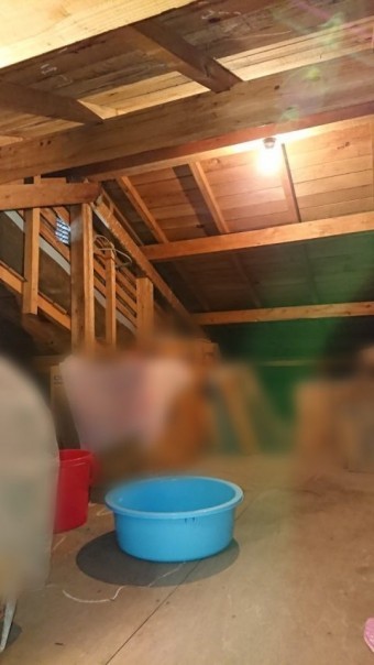 雨漏り発生 屋根裏部屋