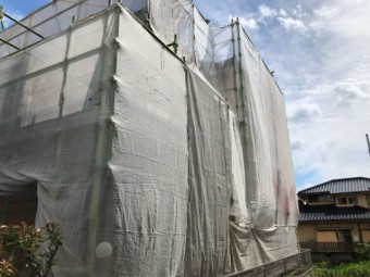 塗装工事 養生