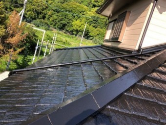 鹿児島市屋根塗装工事 上塗り