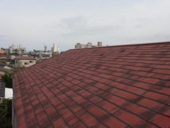 鹿児島市の屋根現地調査の様子