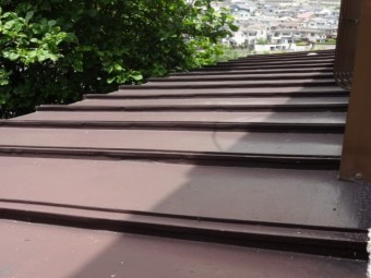 屋根板金の様子