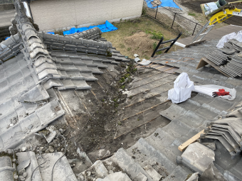 谷樋 交換 セメント瓦