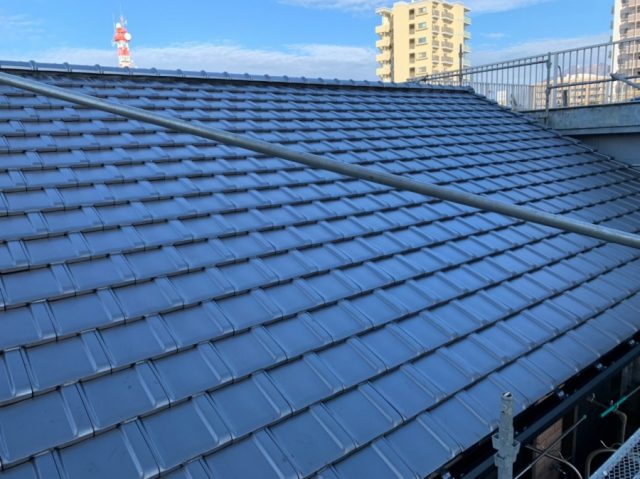鹿児島市屋根の葺き替え完成