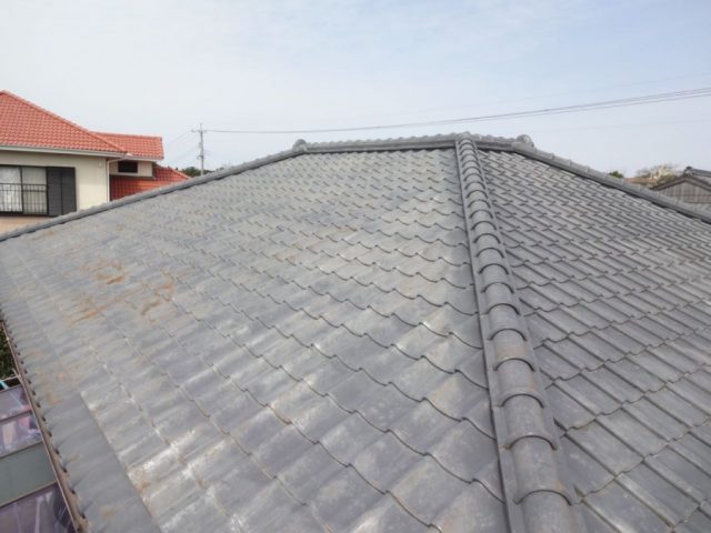 鹿児島市 セメント瓦の屋根