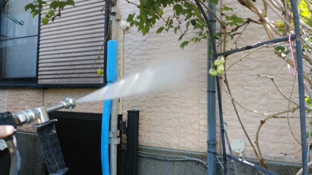 鹿児島市塗装工事 外壁高圧洗浄