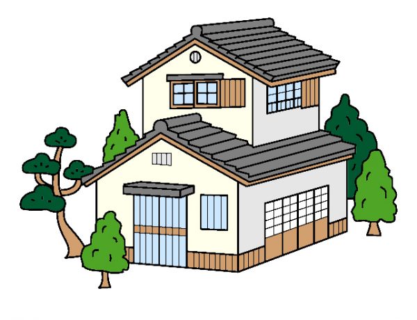 日本家屋瓦屋根
